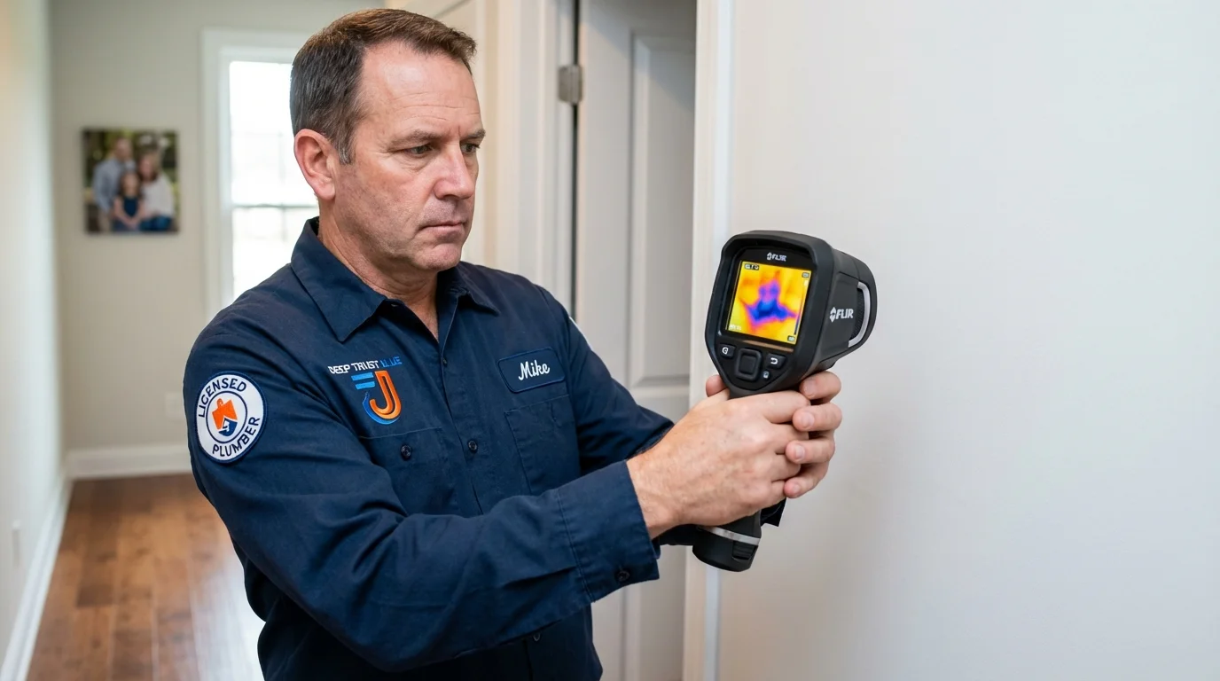 Thermal imaging leak detection by Johns Plumbing LLC in Zephyrhills
